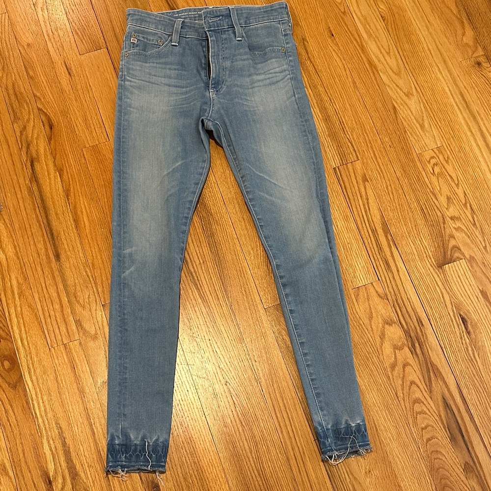 AG Adriano Goldschmmied Light Blue Skinny Jeans